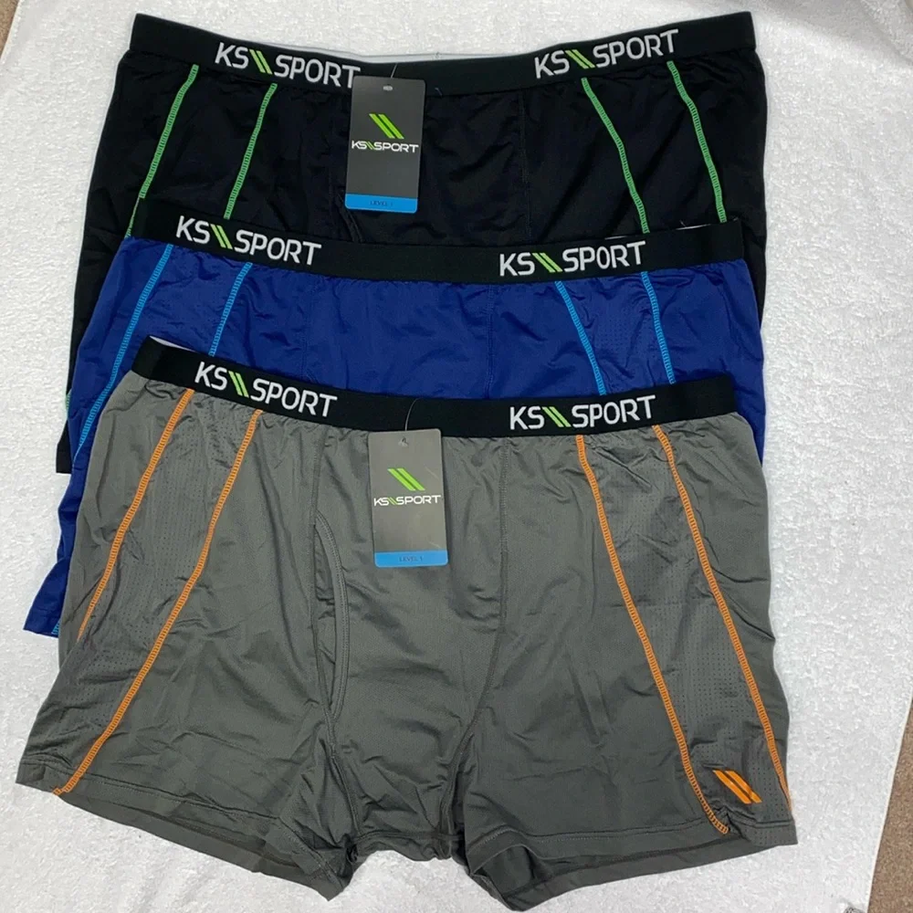 NWT KS Sport level 1 warm weather boxer briefs  moisture wicking 4xl big